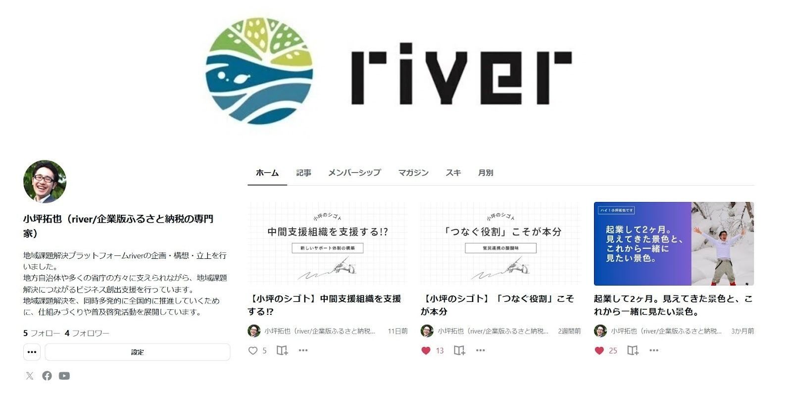 noteを始めました